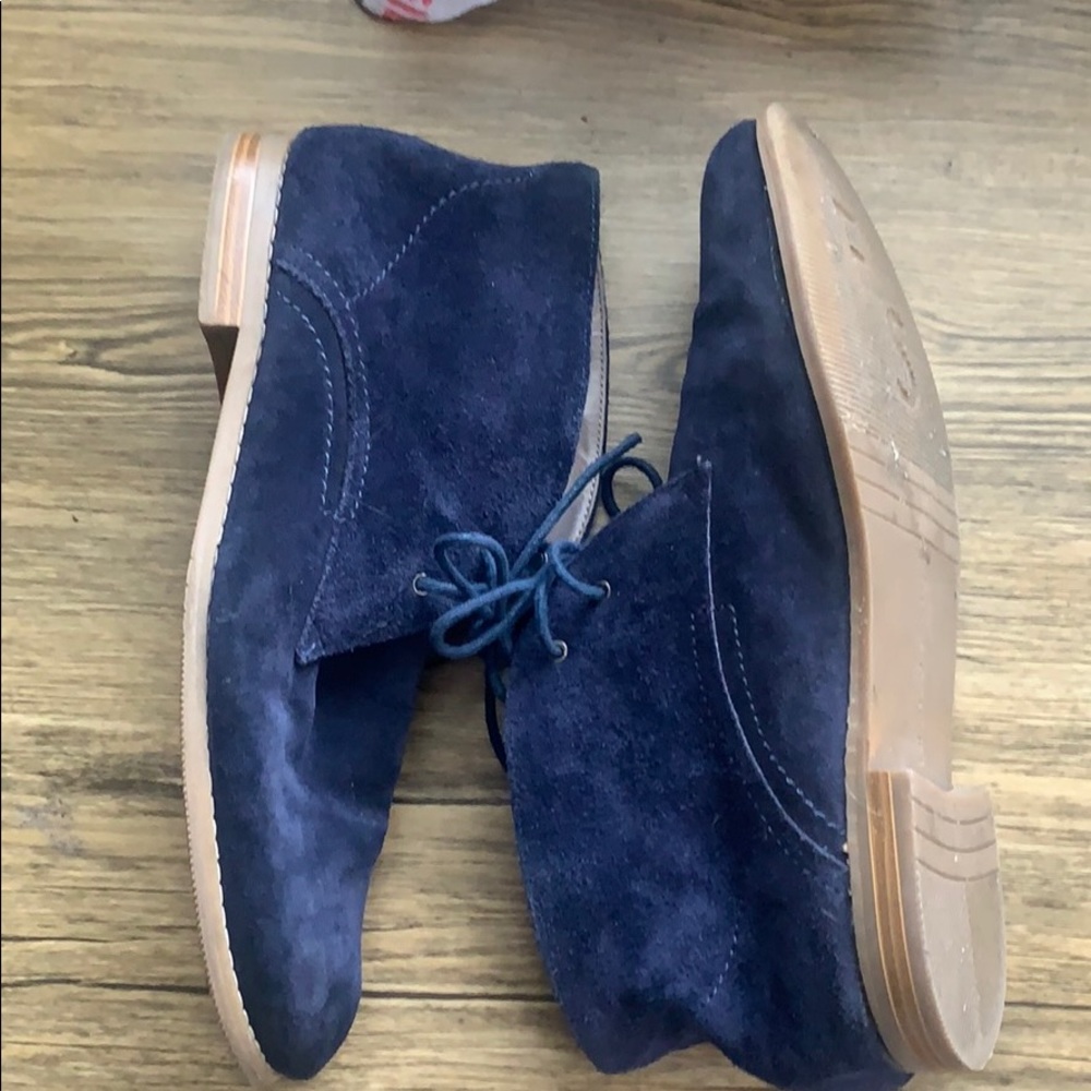 Franco Sarto Blue leather suede shoes - Picture 4 of 8